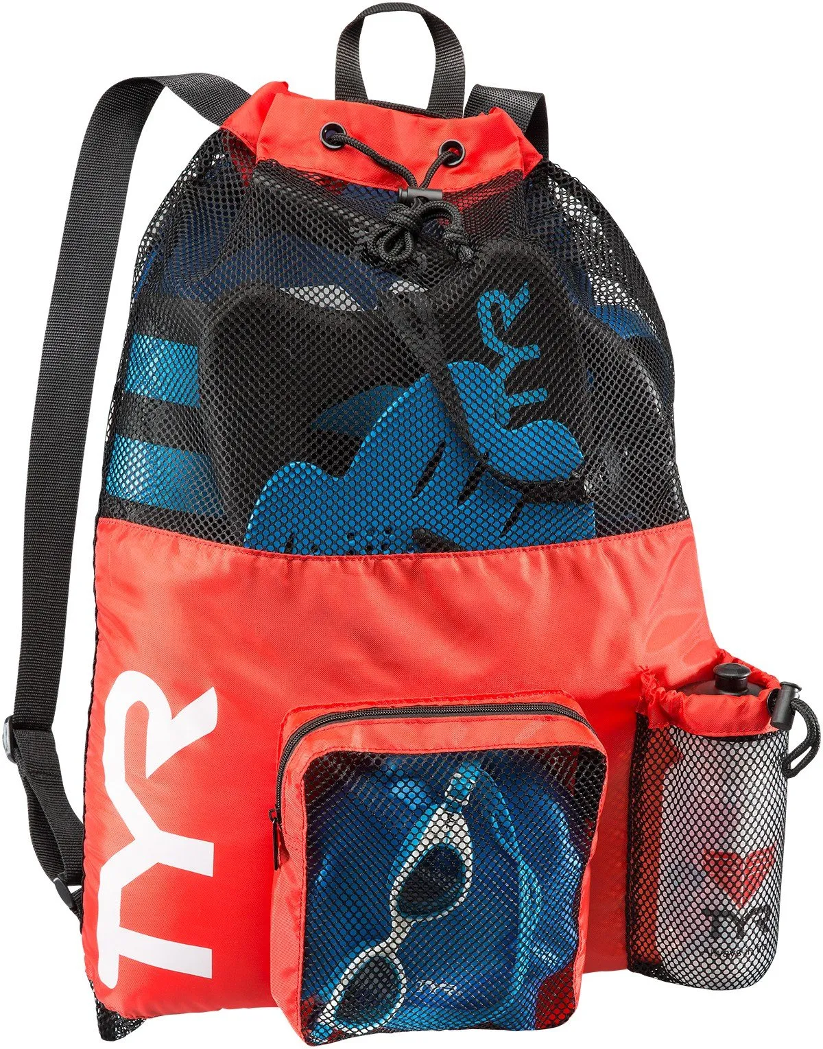 TYR Big Mesh Mummy Backpack - Senior/Senior 2/Pre-Senior/Cyclone/Lightning Groups - Storm Aquatics