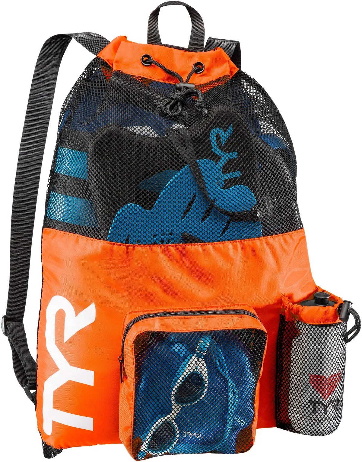 TYR Big Mesh Mummy Backpack - Senior/Senior 2/Pre-Senior/Cyclone/Lightning Groups - Storm Aquatics