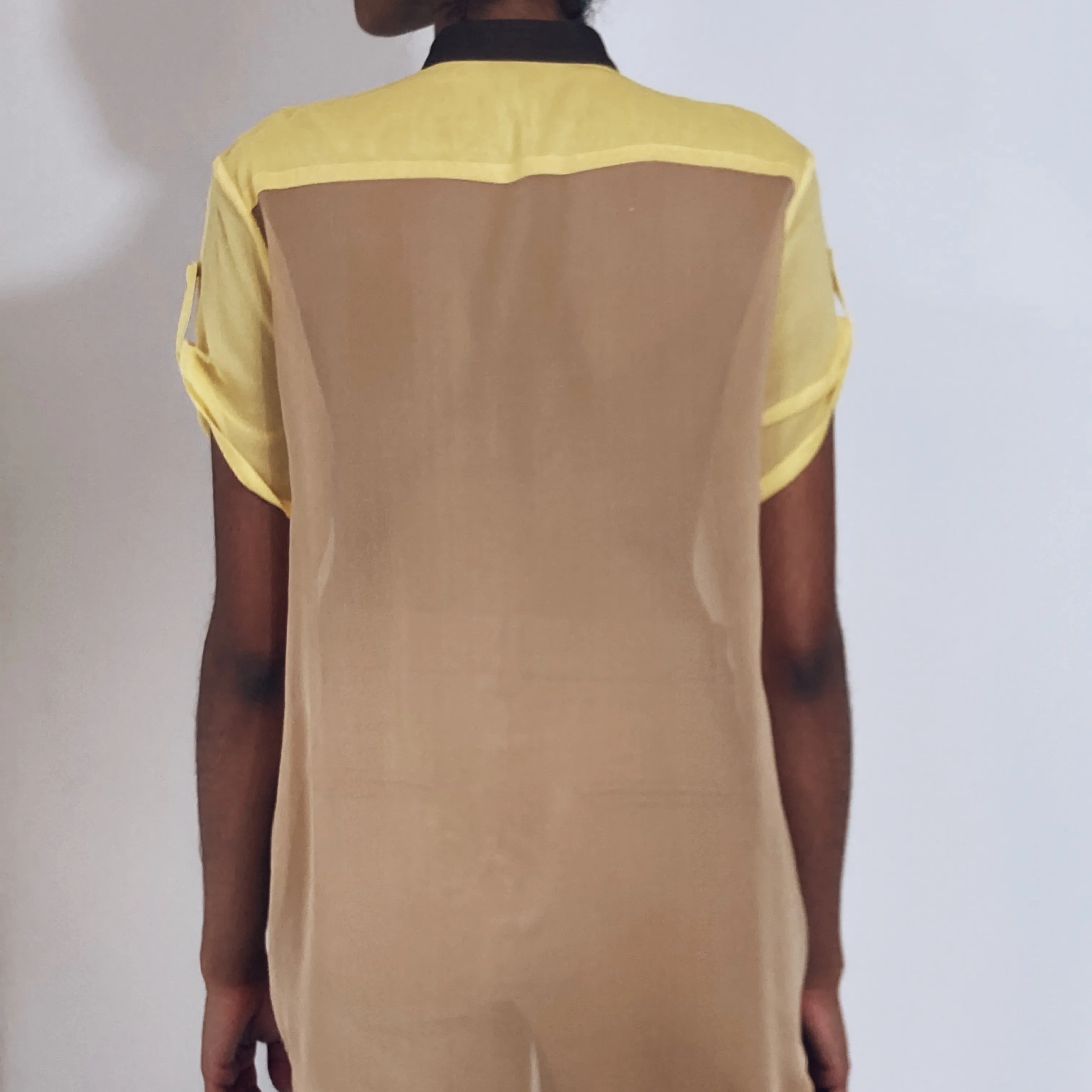 Uffizi Rachel Color Block Blouse Size L