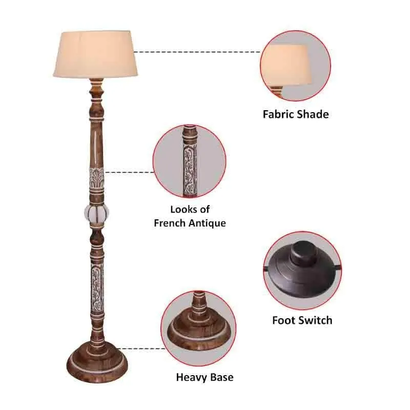Vintage Trove Floor Lamp - White
