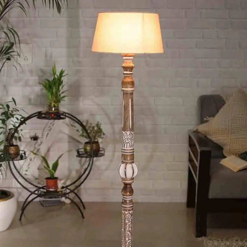 Vintage Trove Floor Lamp - White