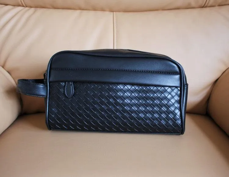 Vvsha  Christmas Gift Faux Leather Clutch Cosmetic Bag