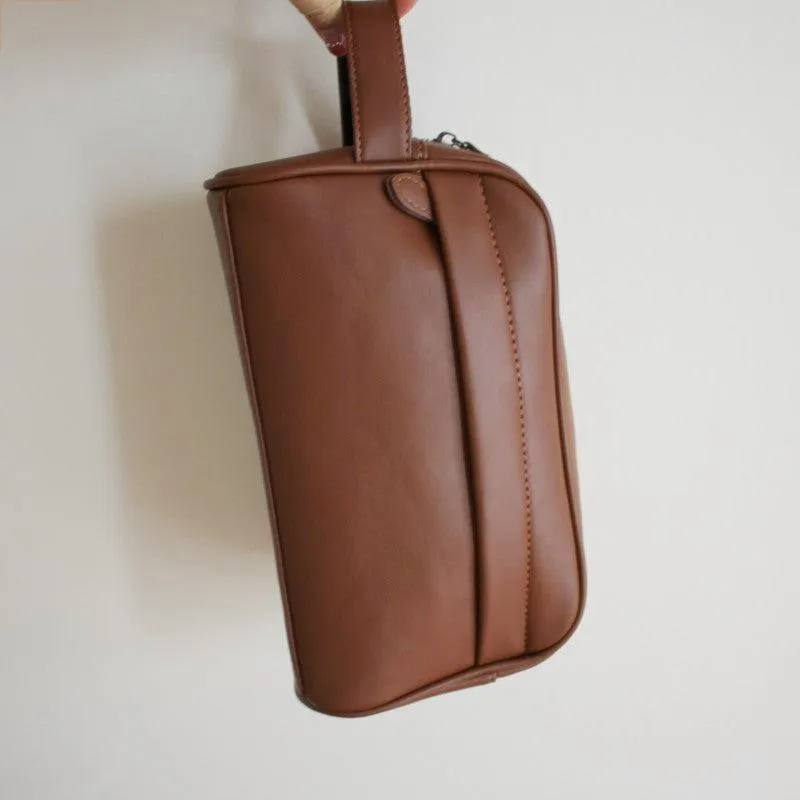 Vvsha  Christmas Gift Faux Leather Clutch Cosmetic Bag