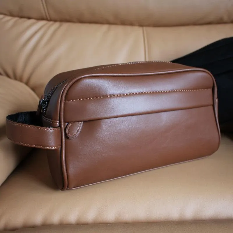 Vvsha  Christmas Gift Faux Leather Clutch Cosmetic Bag