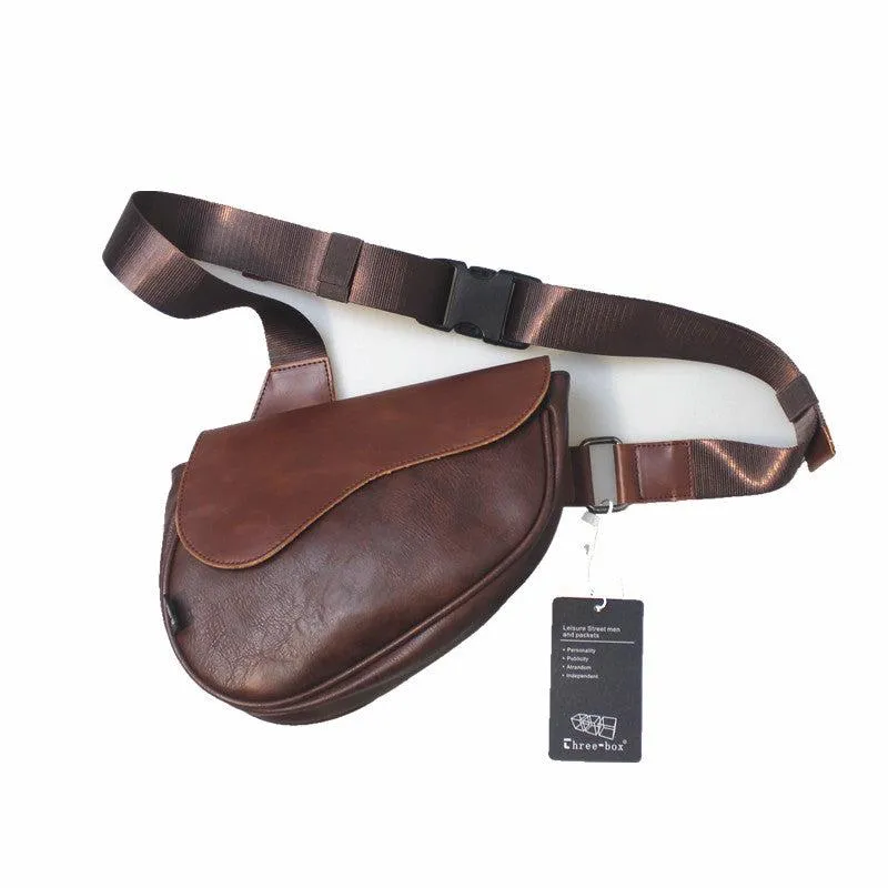 Vvsha  Christmas Gift Pu Leather Saddle Bag