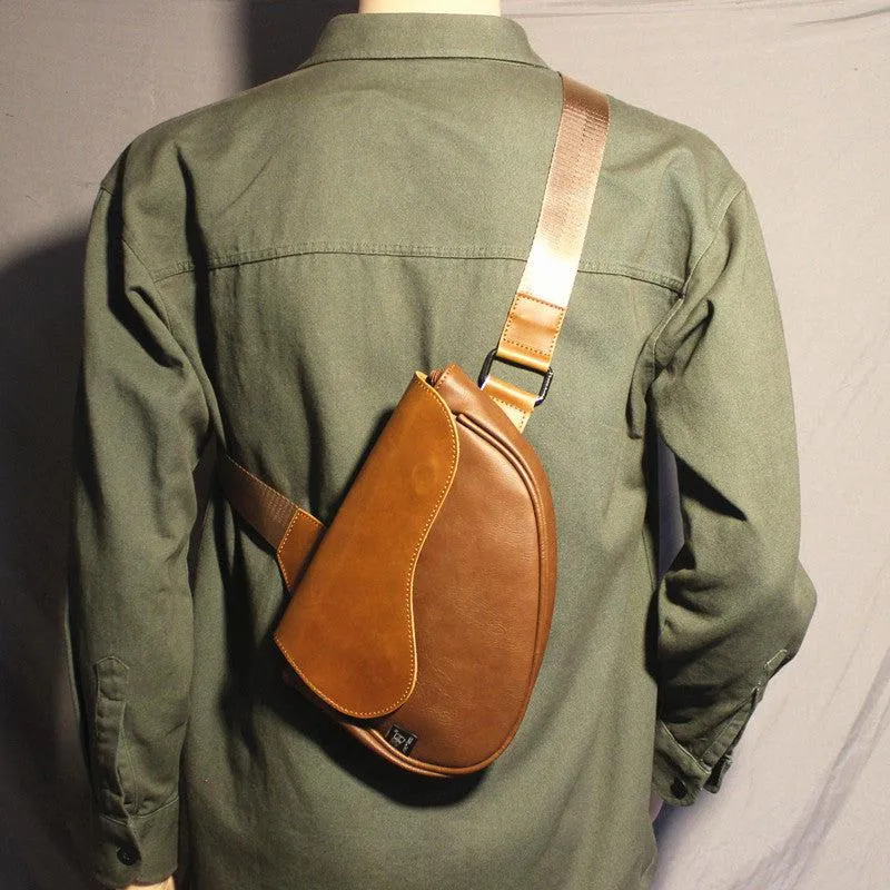 Vvsha  Christmas Gift Pu Leather Saddle Bag