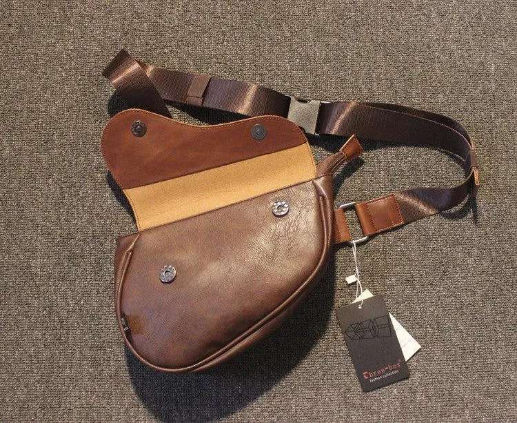 Vvsha  Christmas Gift Pu Leather Saddle Bag