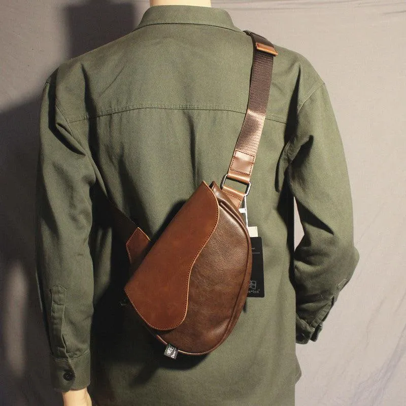 Vvsha  Christmas Gift Pu Leather Saddle Bag