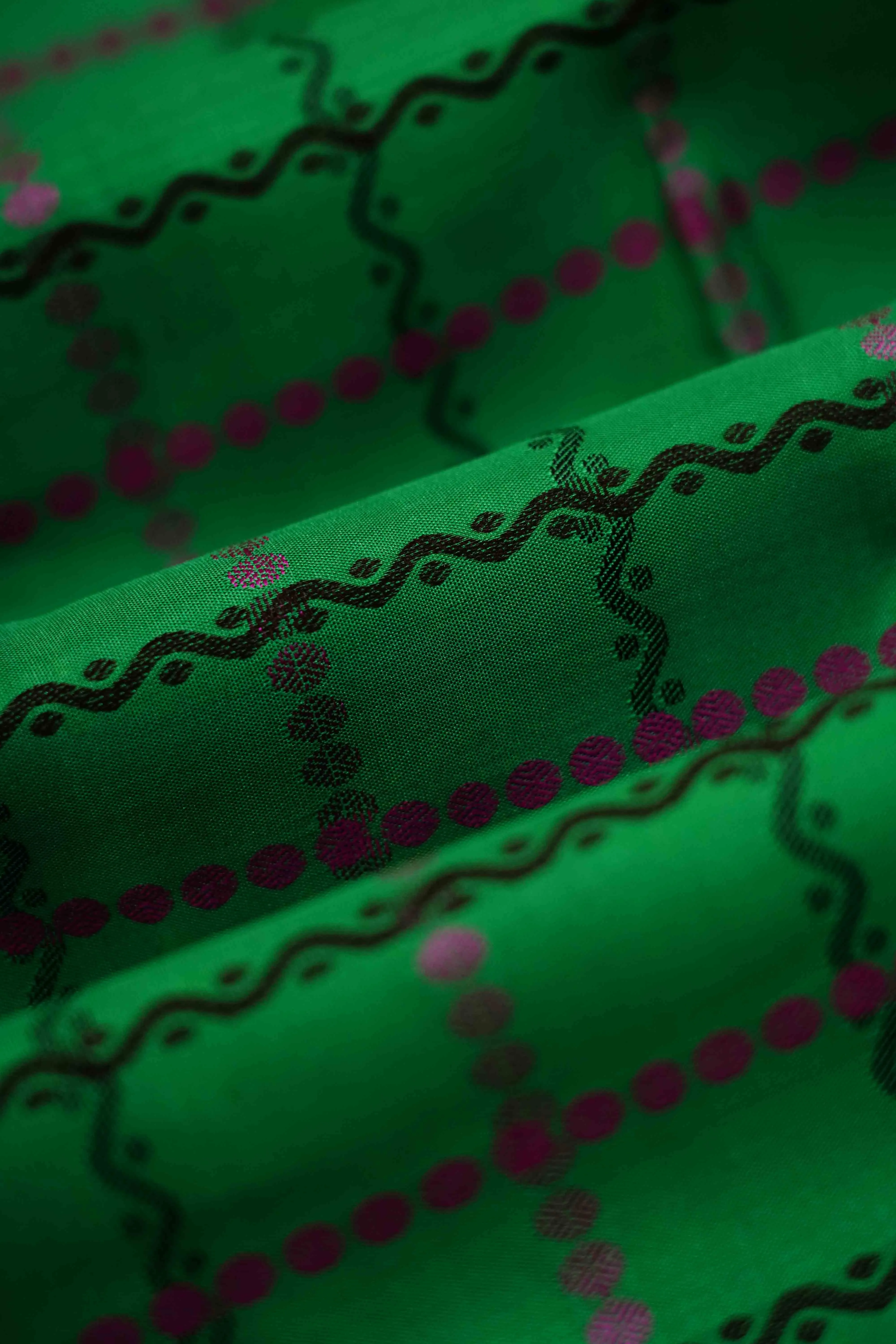 WATER MELON GREEN  KANCHIVARAM SILK SAREE