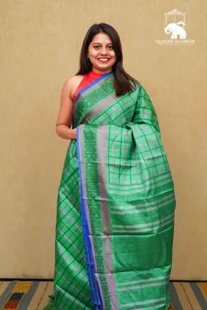 WATER MELON GREEN  KANCHIVARAM SILK SAREE