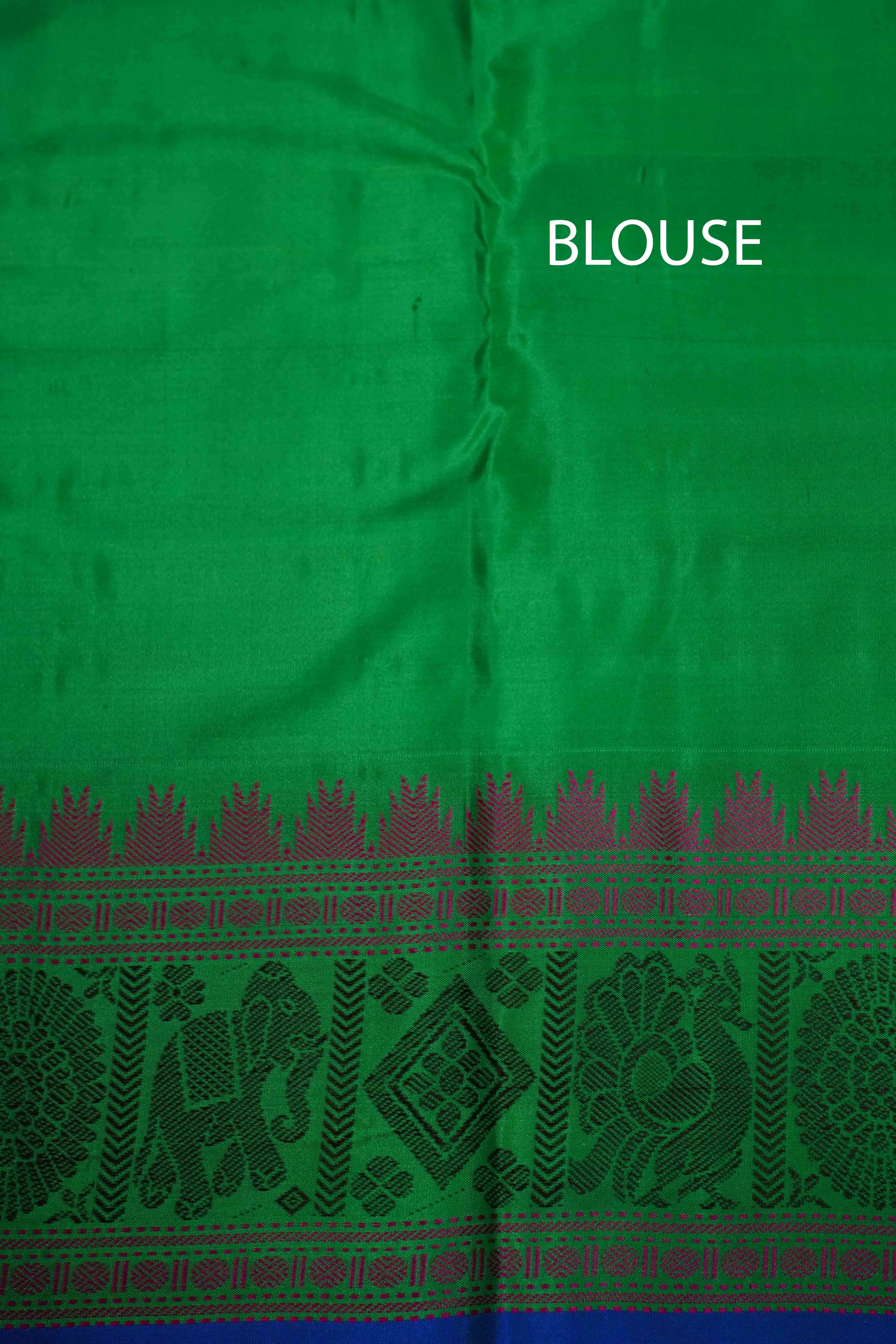 WATER MELON GREEN  KANCHIVARAM SILK SAREE