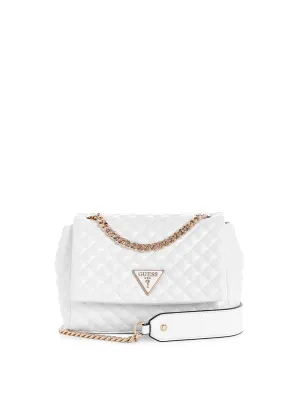 White Quilted Rianee Crossbody Bag