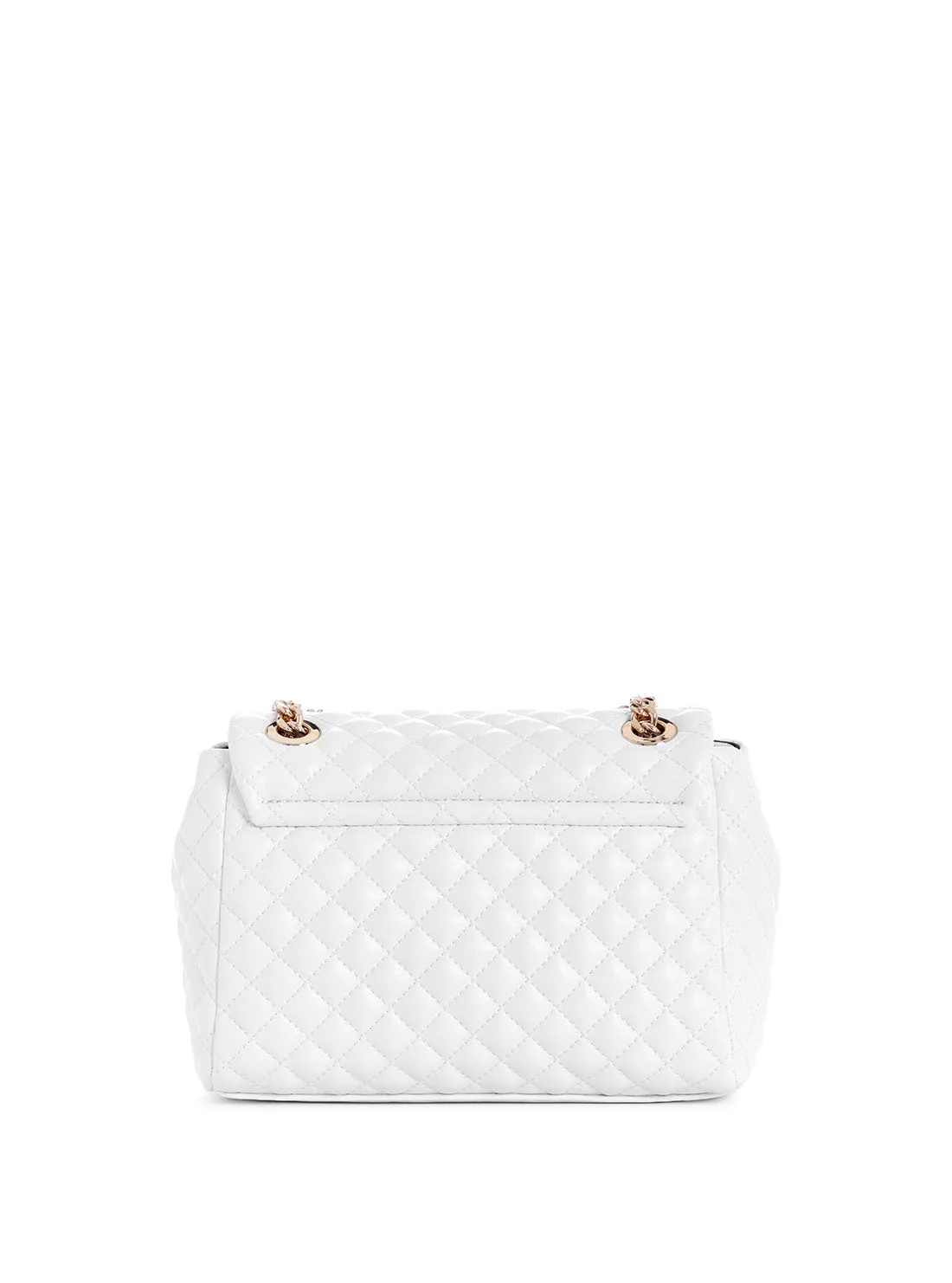 White Quilted Rianee Crossbody Bag