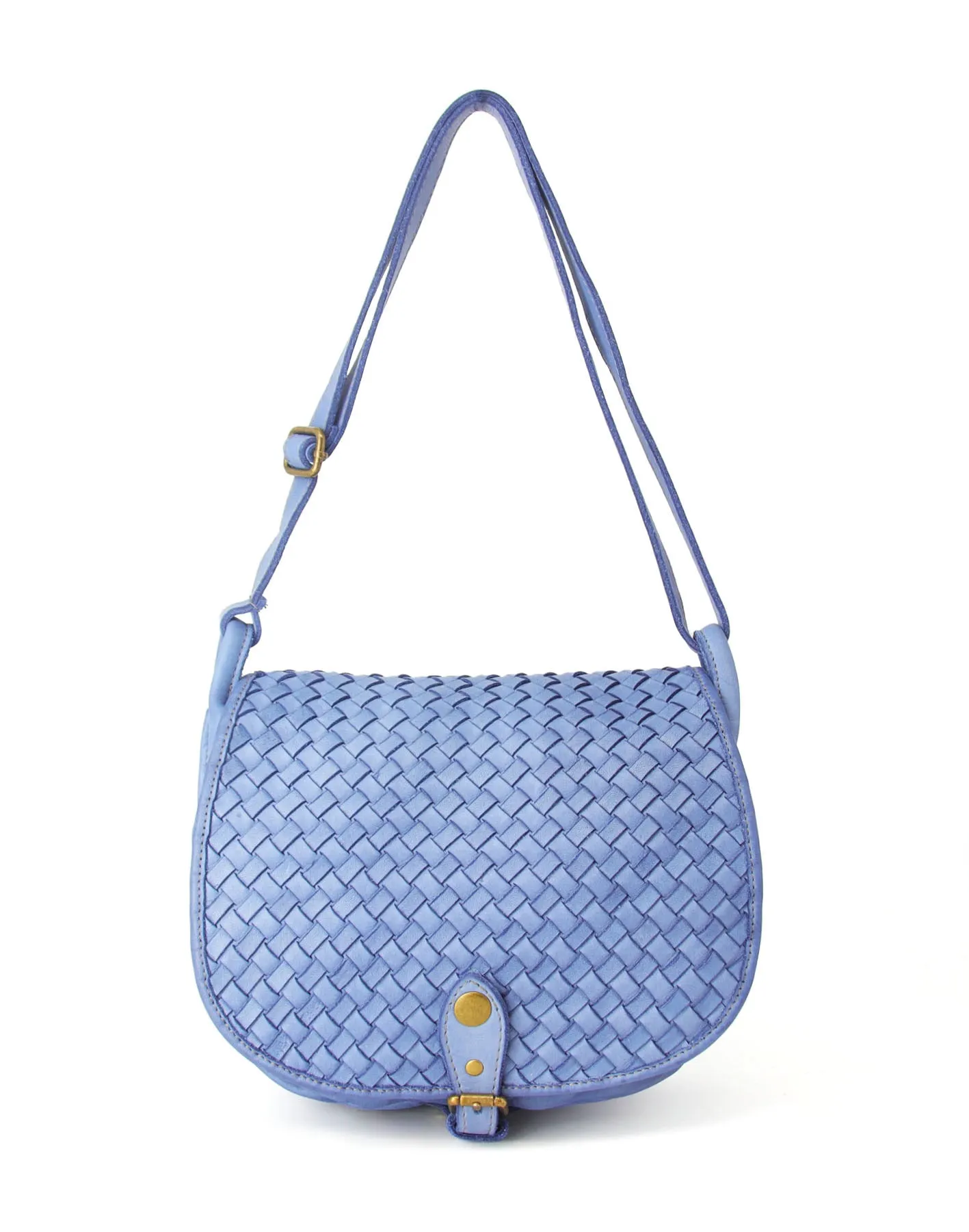 Woven leather vintage saddle bag wholesale