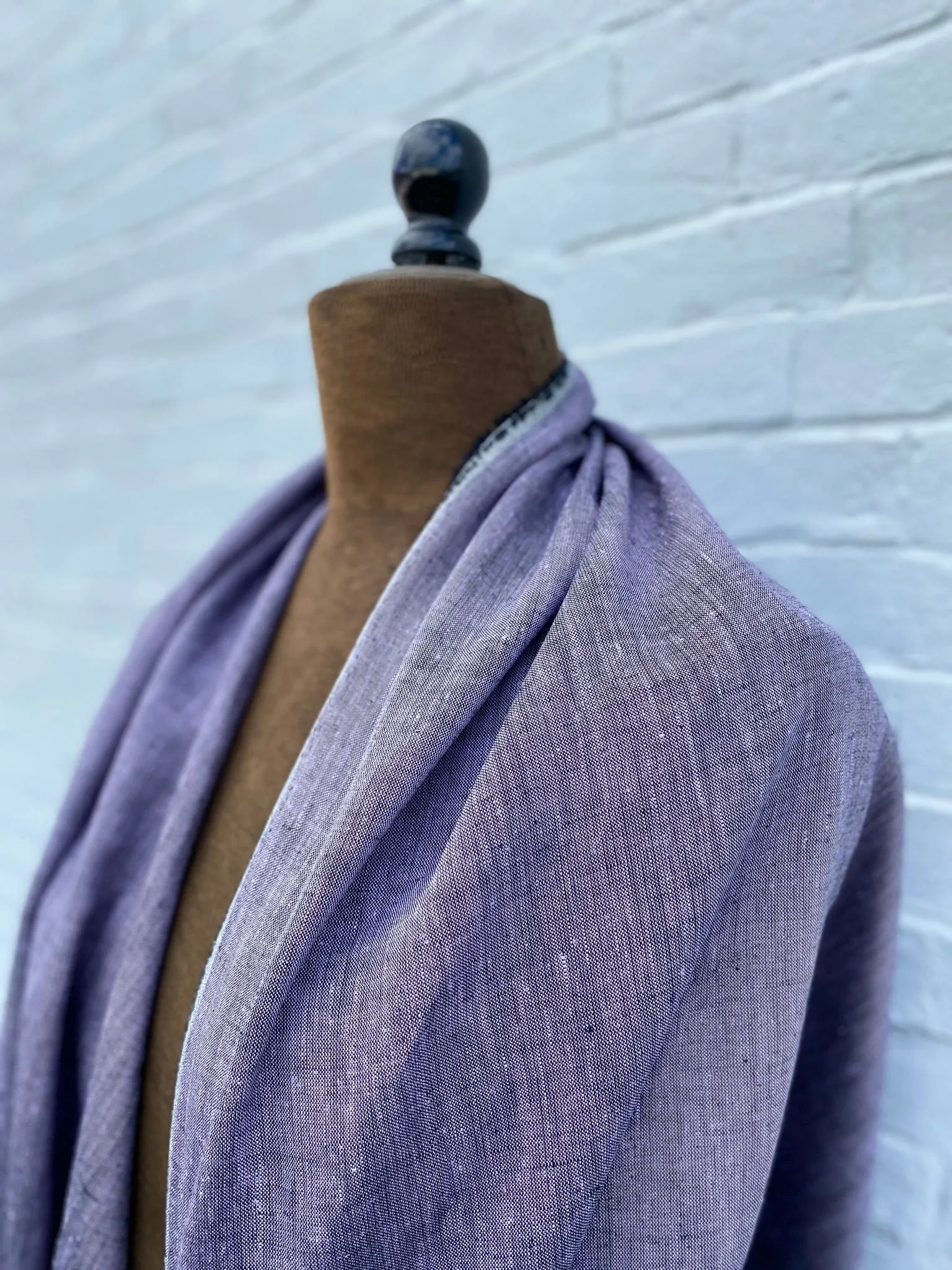 Yarn Dyed 100% Linen in Amethyst