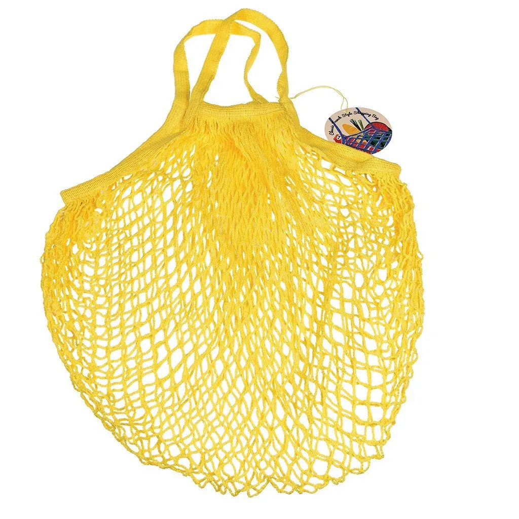 YELLOW FRENCH STYLE SHOPPING BAG