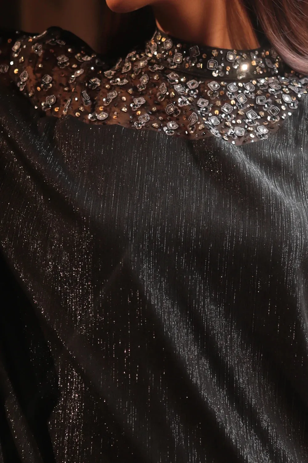 Zardozi Worked Asymmetric Dress