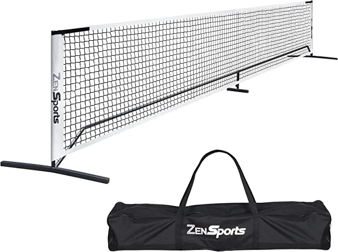 ZENY™ Portable Pickleball Net Set System with Metal Frame Stand，Including Carrying Bag